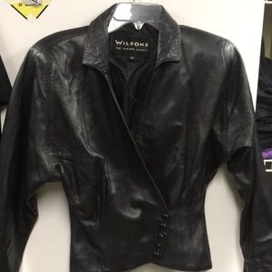 Wilson’s black leather jacket